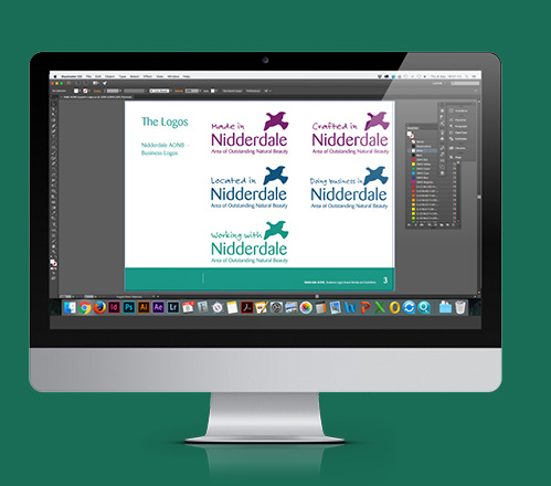 Working on the different variations of the Nidderdale AONB logo