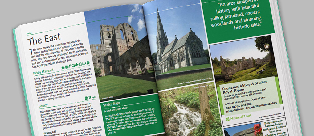 Visit Nidderdale guide double page spread