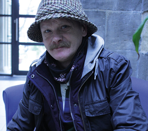 Resident of St George's Crypt homeless charity in Leeds