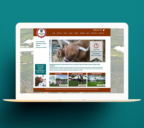 Homepage for the Otley show website